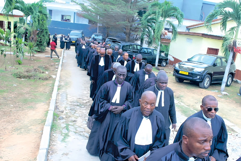 La procession des pasteurs à la clôture du synode de l’Église évangélique du Gabon.