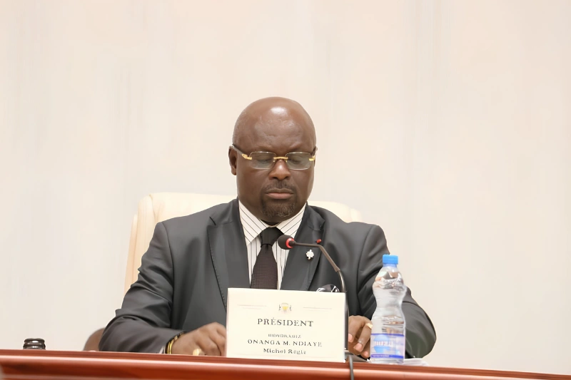 Régis Onanga Ndiaye, président de l’Assemblée nationale