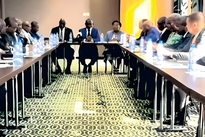 Vue de la rencontre présidée par le secrétaire général de l’UDB, Mays Mouissi