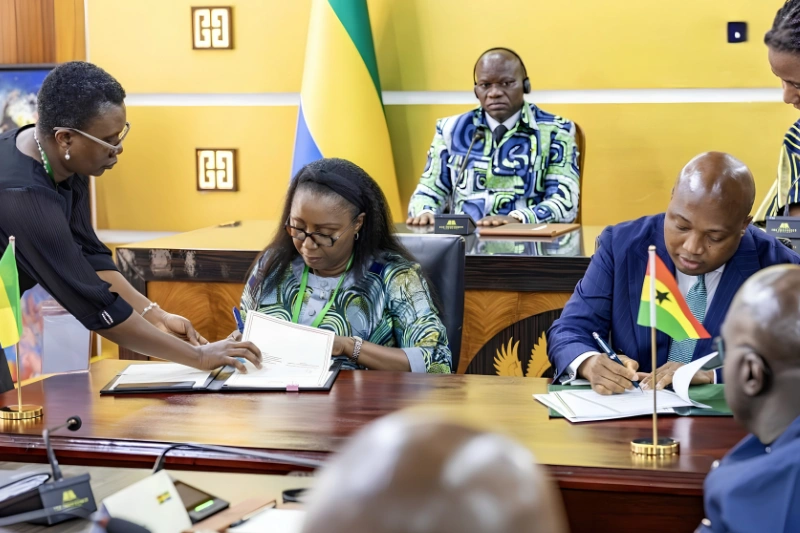 Phase de la signature d’accords entre les deux délégations