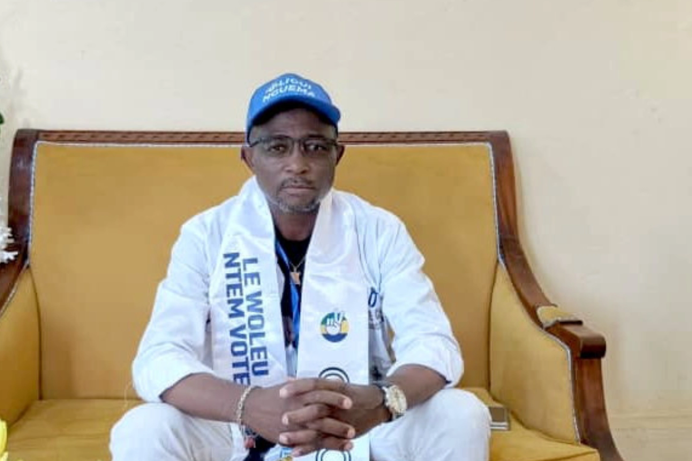 Sosthène Nguema Nguema, le coordonnateur provincial de la campagne d’Oligui Nguema.