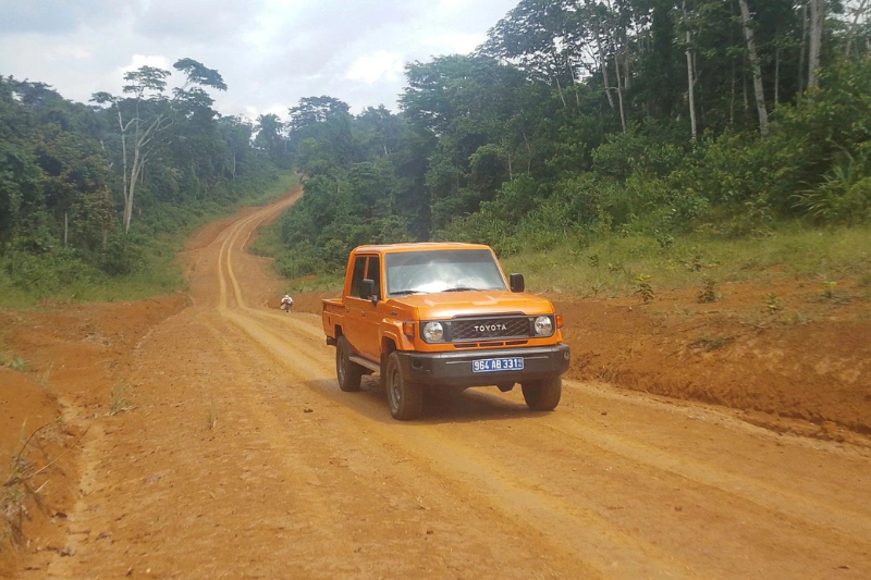 Oyem : les routes du canton Nyè en chantier
