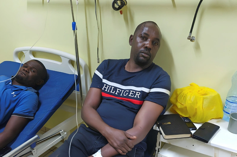 Victimes d'un accident de circulation au village Milolo