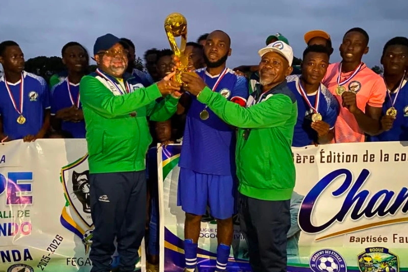 Booué : Aigle de Cassin de Bélinga Football vainqueur de la Coupe Faustin Mbounda