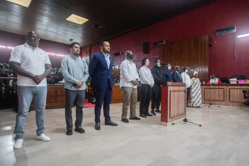 Les coaccusés de Sylvia et Nourreddin Bongo dont le procès s’est ouvert hier.