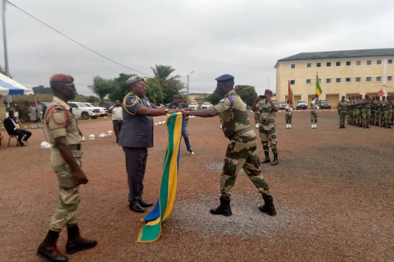 Franceville : De nouveaux commandants prennent fonctions a la tête de la Région militaire terrestre Sud-Est.