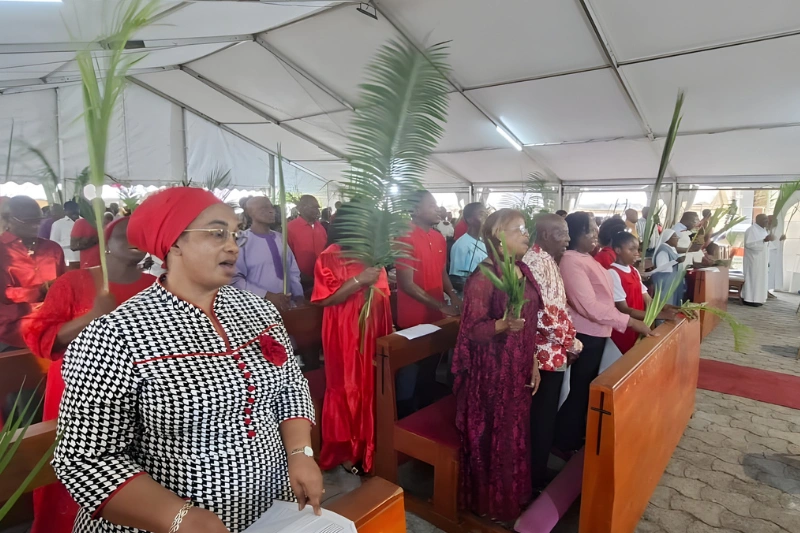 Religion : procession des Rameaux