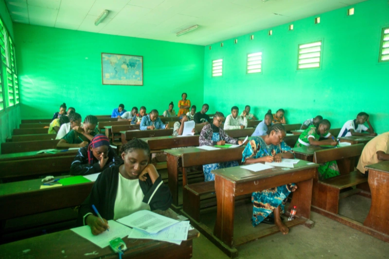 Des candidats à l'examen du baccalauréat 2024-2025