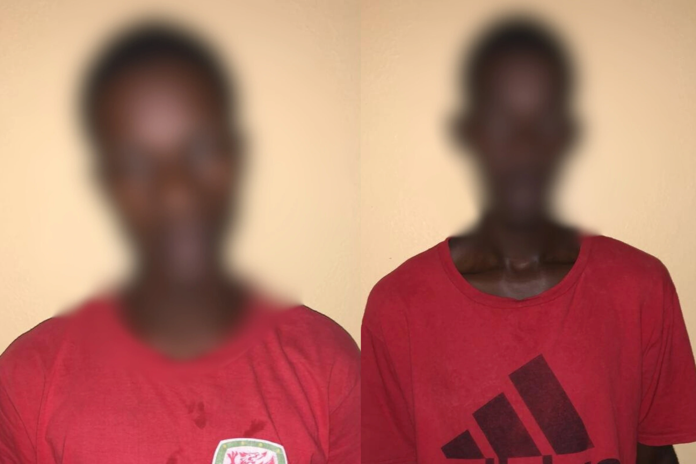 Les deux amis voleurs de bouteilles de gaz butane méditent sur leur sort à la prison du Château. 