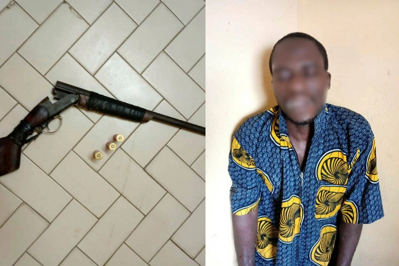 Arnauld Emane aurait tiré sur sa victime à l’aide de son fusil de chasse. © Arnauld Emane  