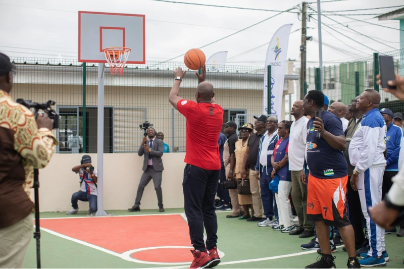 Le complexe sportif de Nzeng-Ayong inauguré dimanche par le président Brice Clotaire Oligui Nguema. © DR