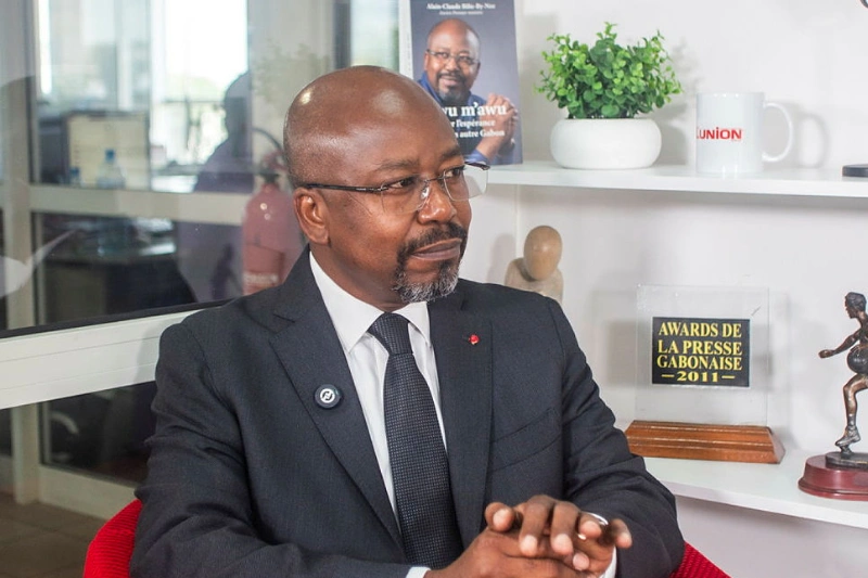 Alain-Claude Bilie-By-Nze lors de son passage dans l'émission Face à L'Union