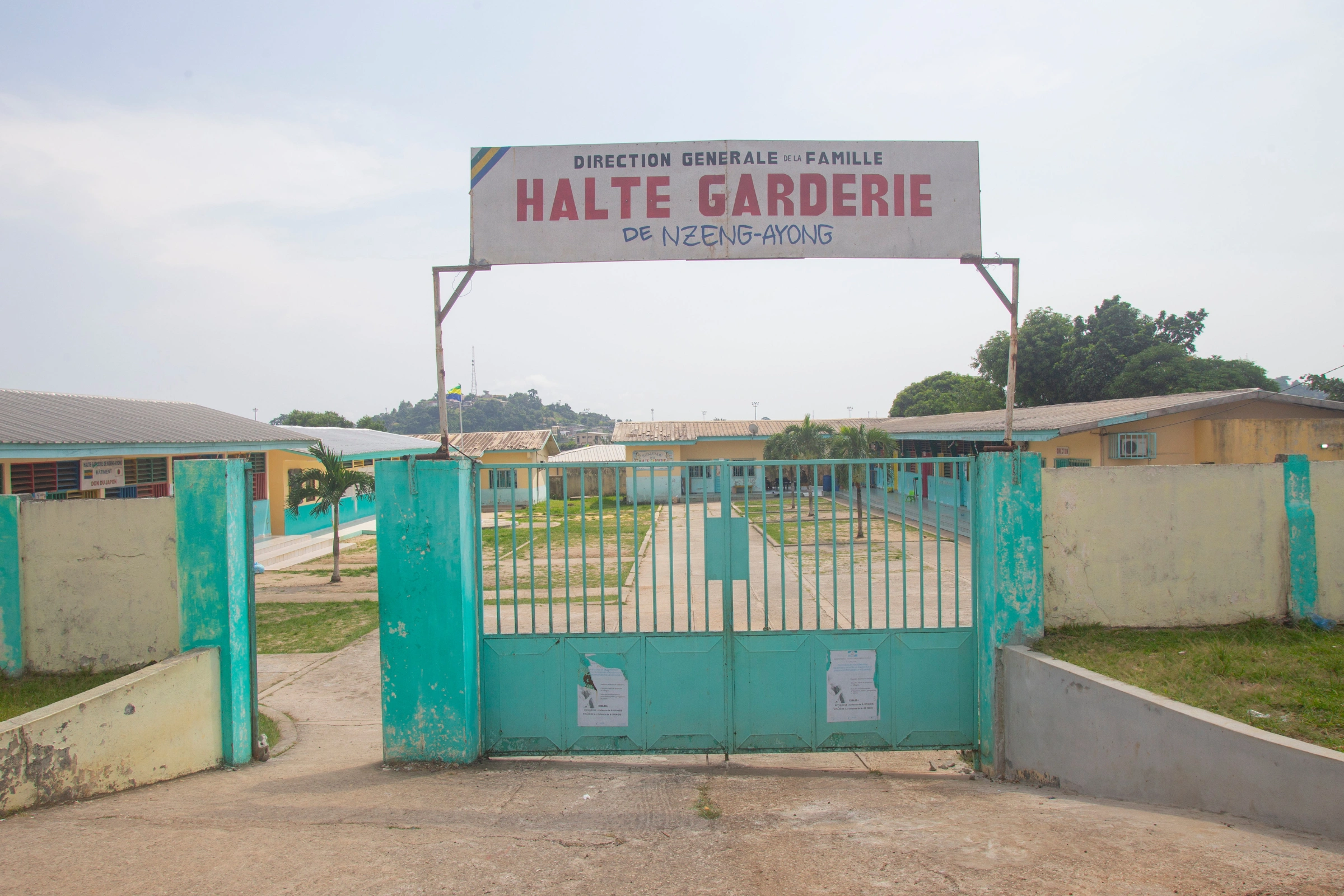 Une vue de la halte-garderie de Nzeng-Ayong.