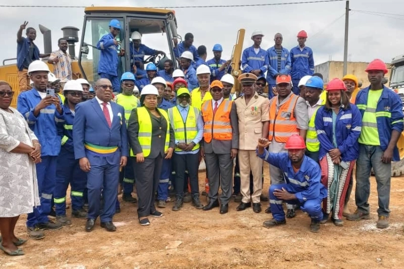 Ntoum : lancement officiel des travaux de réhabilitation des voiries