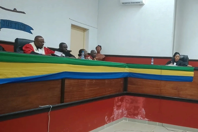 La Cour criminelle de Mouila qui a condamné Michel Bongo à 30 ans de réclusion criminelle pour viol et contamination au Vih/Sida à personne vulnérable.