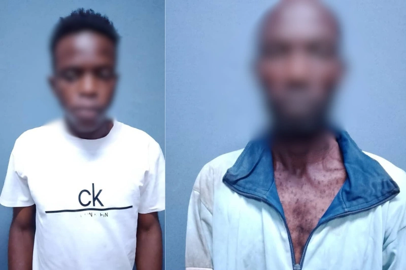 Darlin Mabounda, le beau-père et le voisin Weslas Maganga Moussavou méditent sur leurs errements en prison.