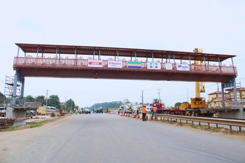 Passerelle piértonne de Bizango.