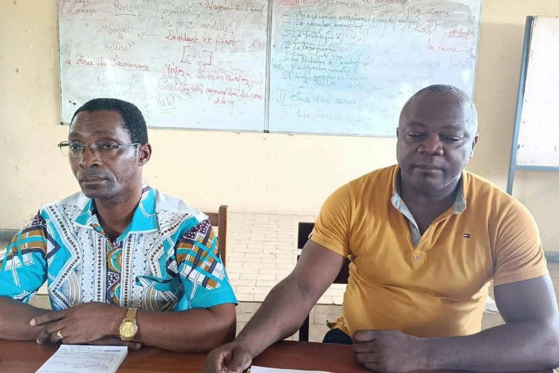 Les responsables du SNEC-UOB lors de l’assemblée générale