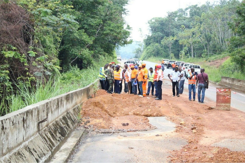 Le financement de la route Ndendé-Tchibanga reste l’unique condition pour la reprise des travaux. ©  Mihindou Mihindou 