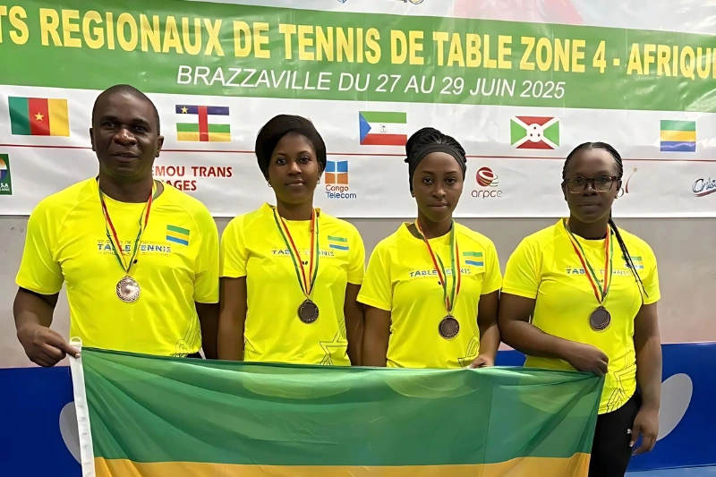 Tennis de table/Championnat d’Afrique centrale : deux médailles de bronze pour le Gabon