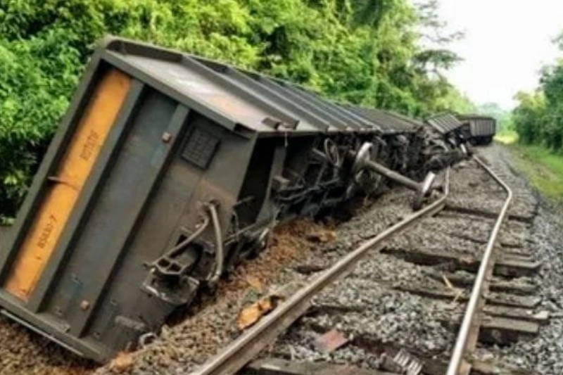 L’état d’un train après le déraillement.