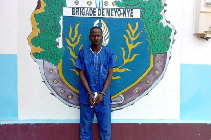 Jeremy Ebang Nziengui à son passage à l’unité de gendarmerie.