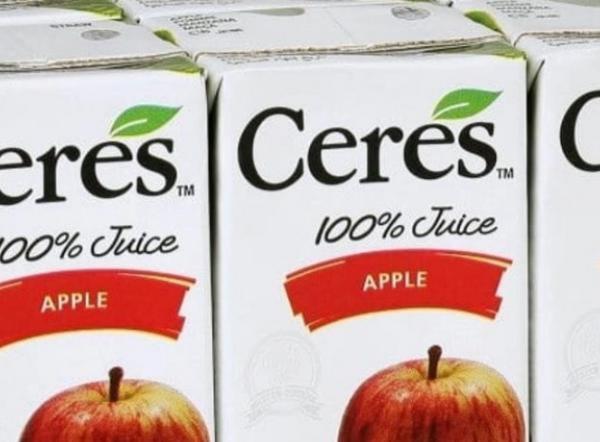 Consommation : destruction des 4 344 briques jus de pomme Cerès contaminés