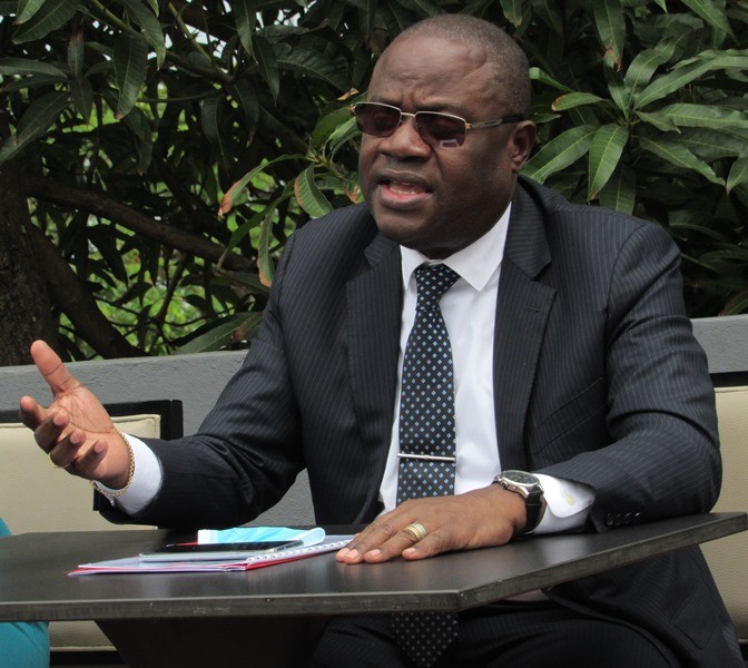 Le ministre de l'Education nationale, Patrick Mouguiama-Daouda