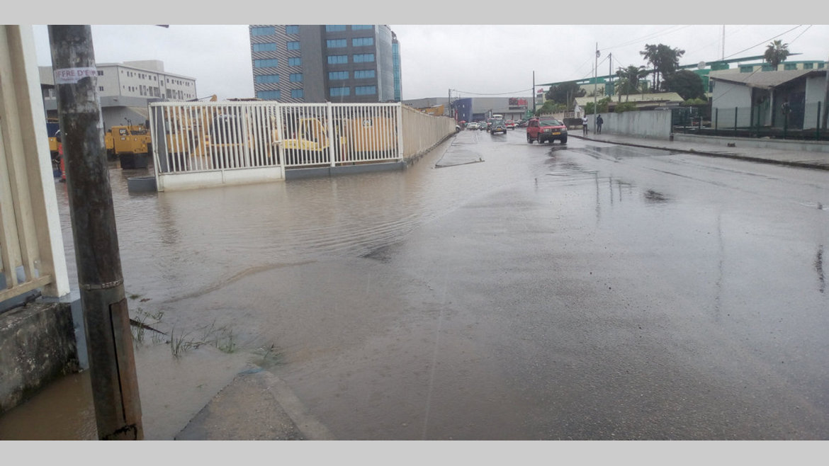 Après la pluie d'hier à Libreville : De nombreuses artères de la capitale inondées