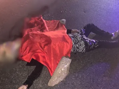 La dame mortellement percutée par une moto et une voiture au PK13.