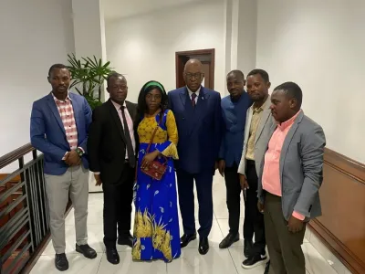 Alexandre Barro Chambrier, vice président de la République et des jeunes de l’Ogoulou au terme de l’audience