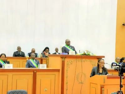 Michel Régis Onanga Ndiaye, président de l'Assemblée nationale
