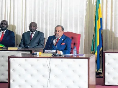 Guy-Bertrand Mapangou, président du Conseil Economique, Social, Economique, Environnemental et Culturel