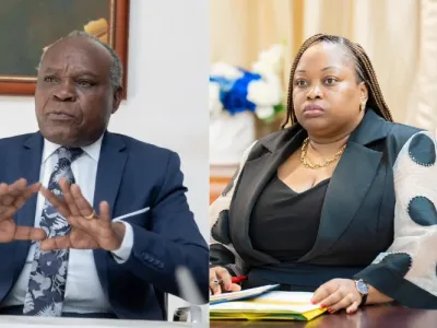Philippe Tanangoye et Camélia Ntoutoume-Leclercq