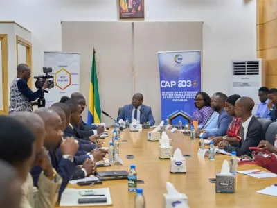 Les responsables du ministère de l’Économie lors du lancement officiel de la campagne