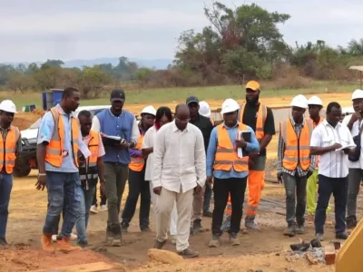 Chantier d'Ebomaf dans la Ngounié.