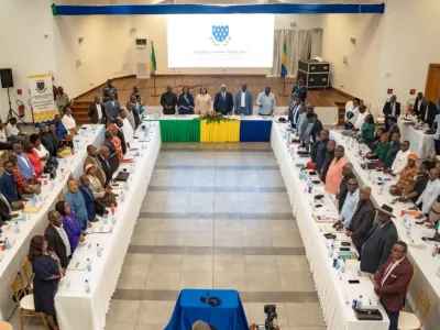 Les conseillers municipaux de Port-Gentil lors de la phase du vote