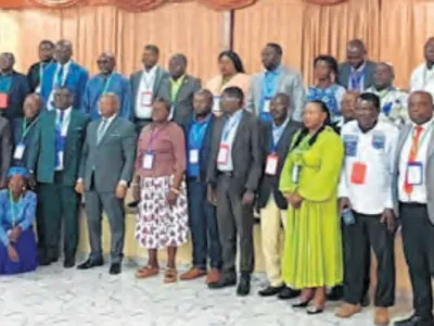 Les conseillers municipaux au terme de leurs travaux