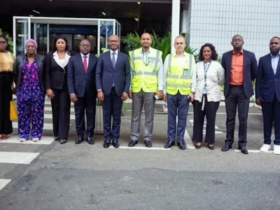 L’équipe du PNPE au sortir de la visite à ADL