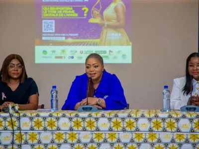 Les officiels des "Digie Women awards", lors de la conférence de presse.