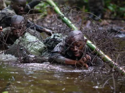 Le stage commando de l'ENFOMA. © DR