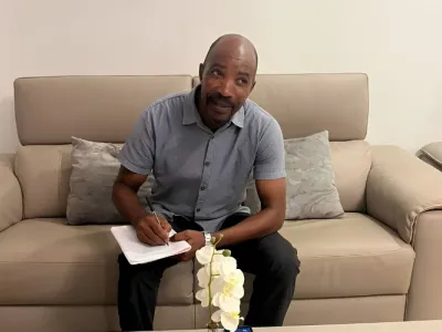 Le psychologue Essono Aba’a, conseiller d’orientation et d’éducation au Collège et Lycée Sainte Marie de Libreville.