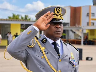 Le général de brigade Guy-Pamphile Mouissi, Commandant de l'Ecole d'Etat-Major militaire de Libreville (EEML)