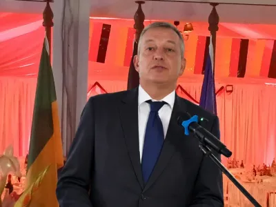 L’ambassadeur d’Allemagne au Gabon, Hans-Ulrich Von Schroeter.
