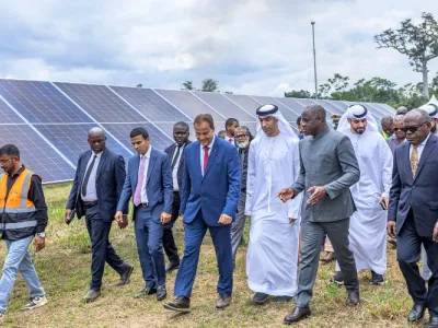 Inauguration de la Centrale solaire d'Ayeme-Plaine