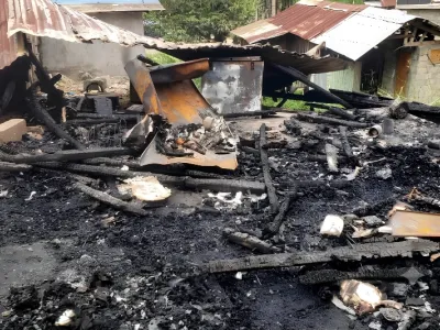 Incendie à Lambaréné
