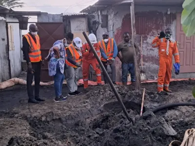 Incident pipe à port-gentil