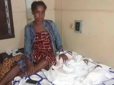 Jeanine Mougoula M., maman de triplés