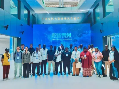 Vue des journalistes africains invités à la découverte des technologies chinoises.