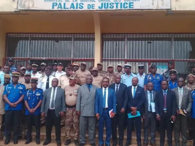 Augustin Emane, ministre de la justice à Mouila